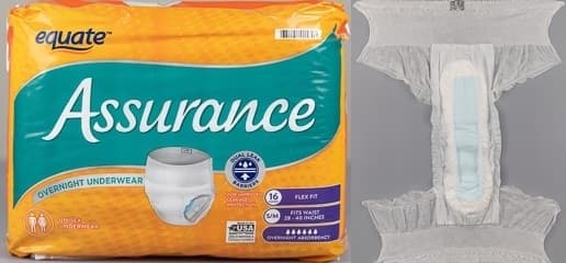 Walmart Assurance Underwear Small Medium Review