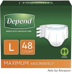 Buy Depend Protection With Tabs Large on Amazon