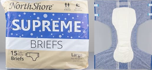 Northshore Supreme Briefs Large adult diaper review