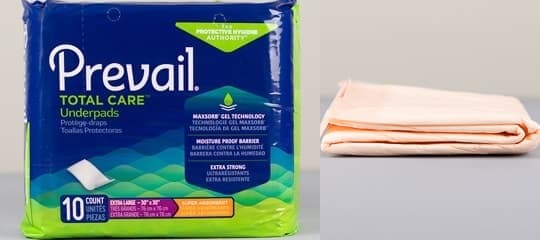 Prevail Total Care XL Underpads Super Absorbency Review
