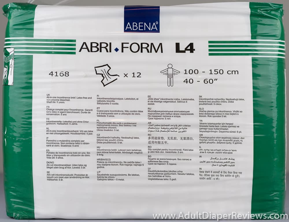 Product Review Abena L4 Diaper