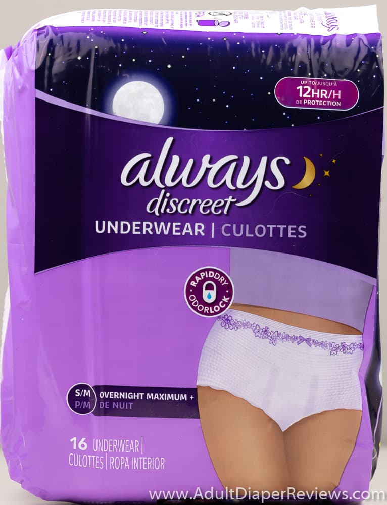 Product Review Always Discreet Overnight Maximum Small Medium Underwear