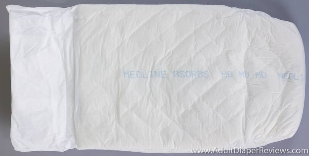 Medline Asorbs Adult Diaper Folded Bottom