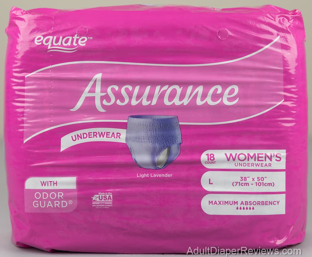 Assurance Equate Walmart Womens Underwear Large