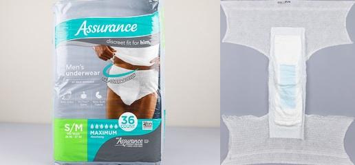 Assurance Mens Underwear Maximum Small Medium