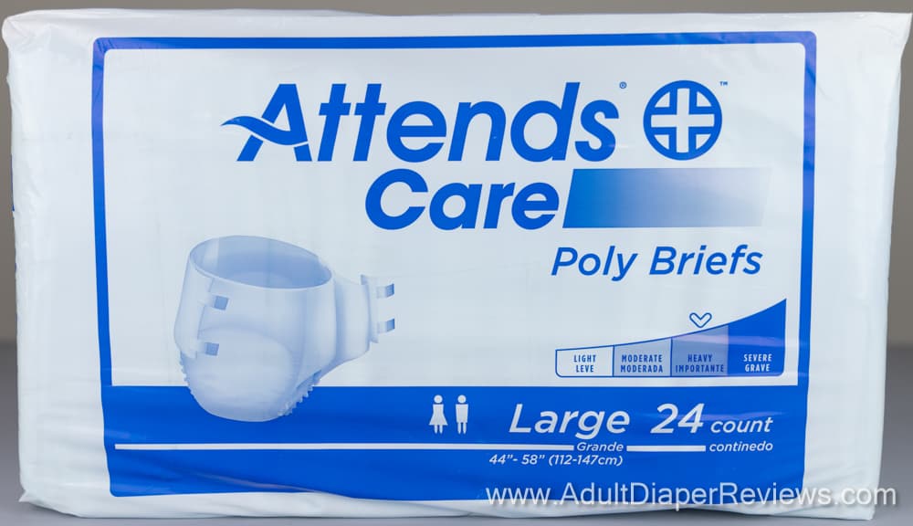 Attends Care Poly Briefs Large