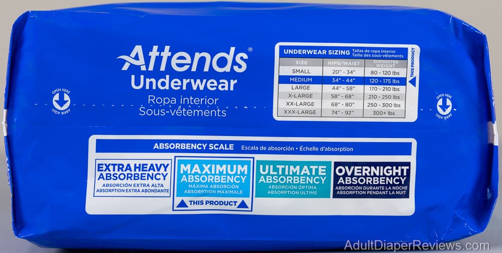 Attends Maximum Medium Underwear Bag Top