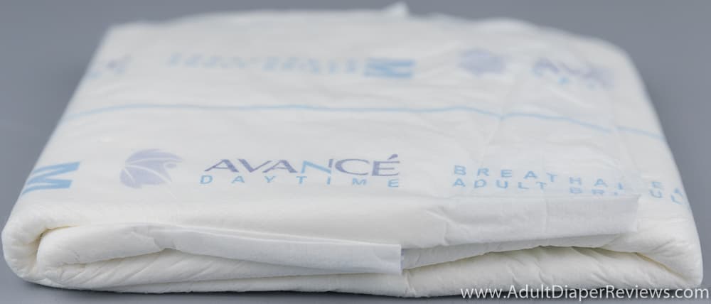 Avance Daytime Diapers Folded Showing Thickness