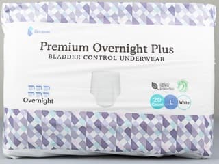 Because Overnight Plus Large Underwear