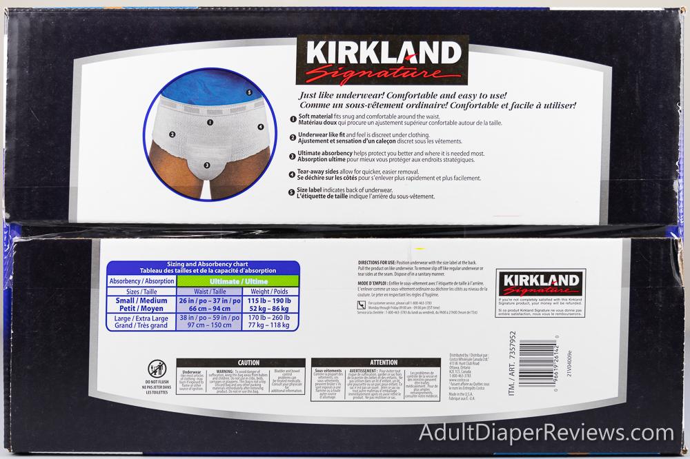 Costco Kirkland Underwear for Men Box Right with UPC