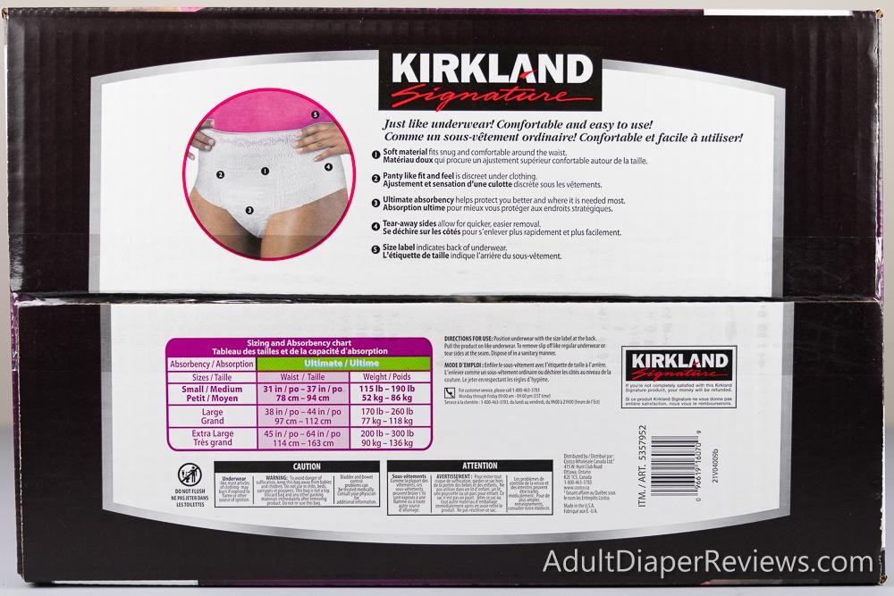 Costco Kirkland Underwear for Women Box Right with UPC