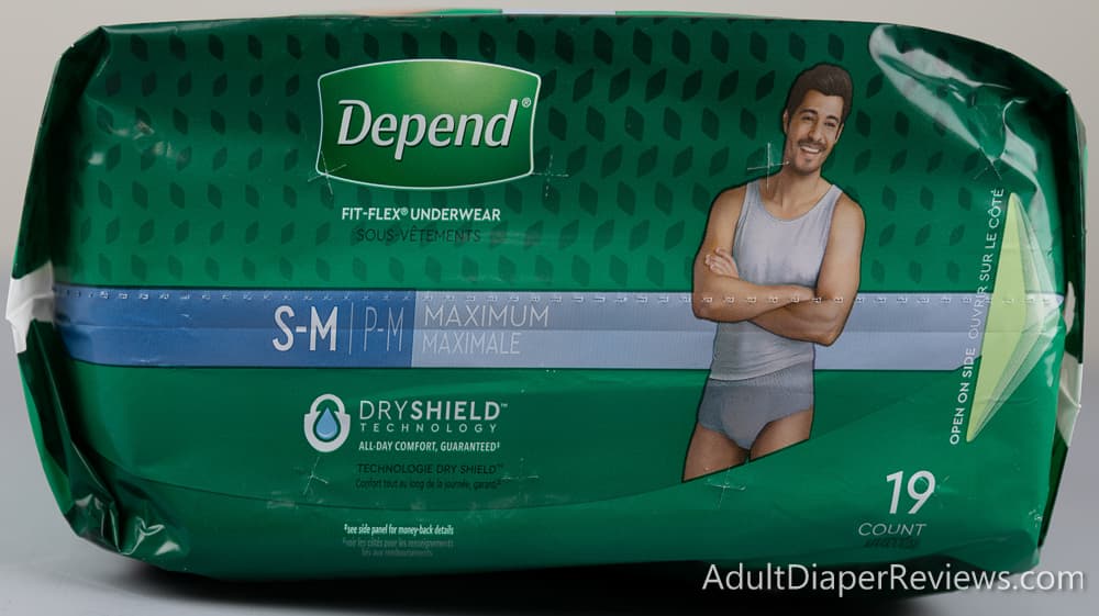 Depend Fit Flex Adult Underwear for Men Small Medium Bag Top