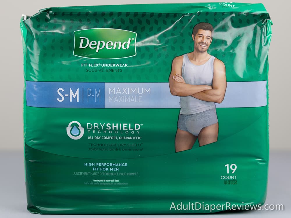 Depend Fit Flex Adult Underwear for Men Small Medium