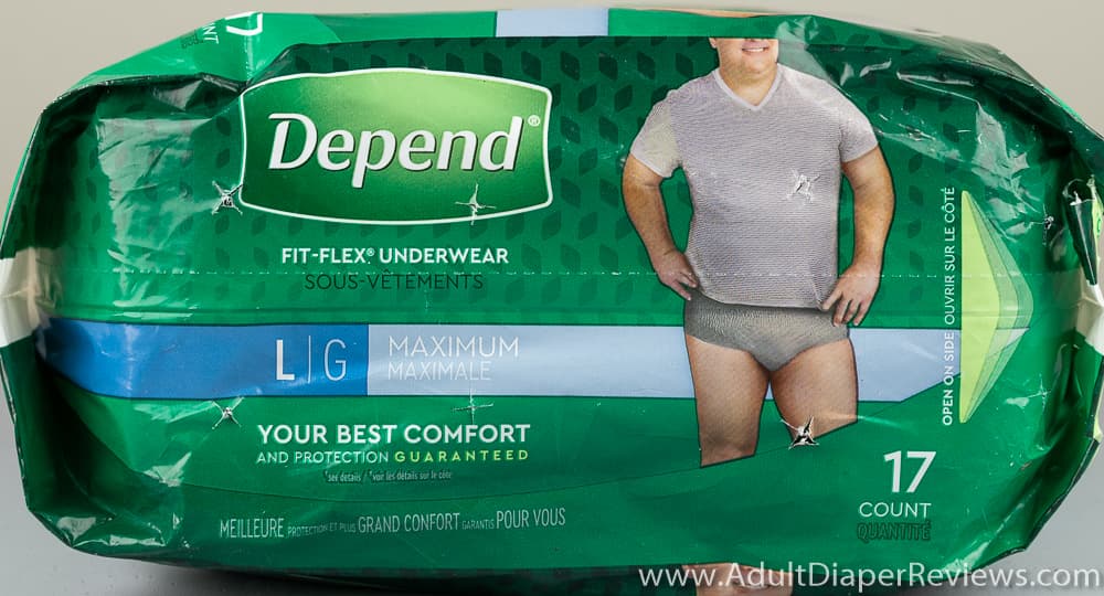 Depend Maximum Underwear Large Bag Top