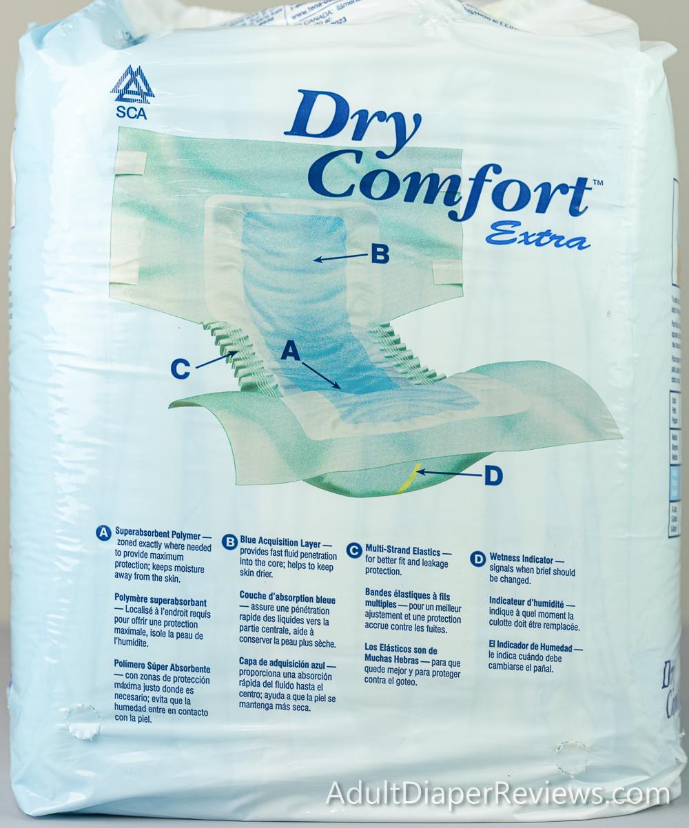 Dry Comfort Large Extra Back of Bag