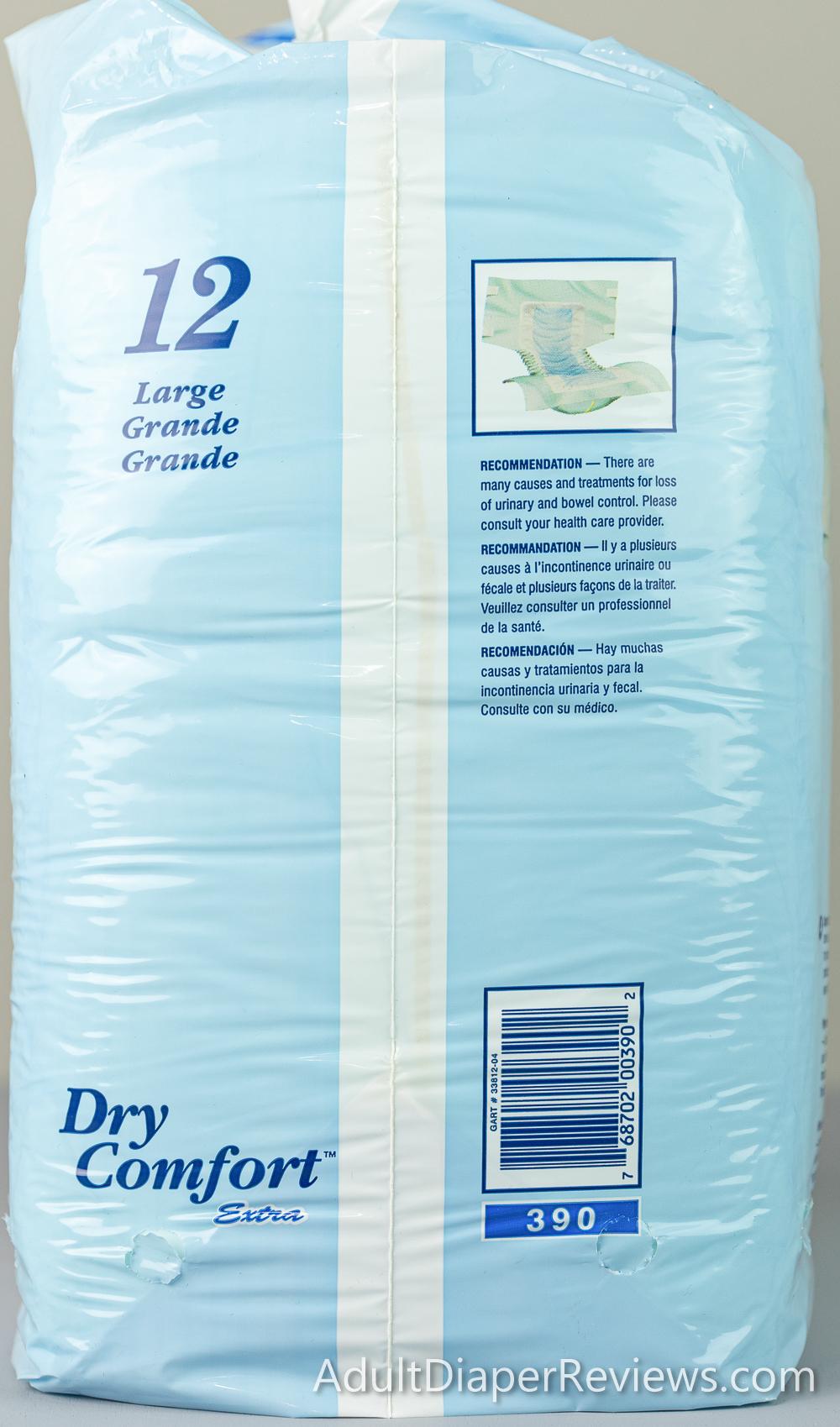 Dry Comfort Large Extra Side with UPC