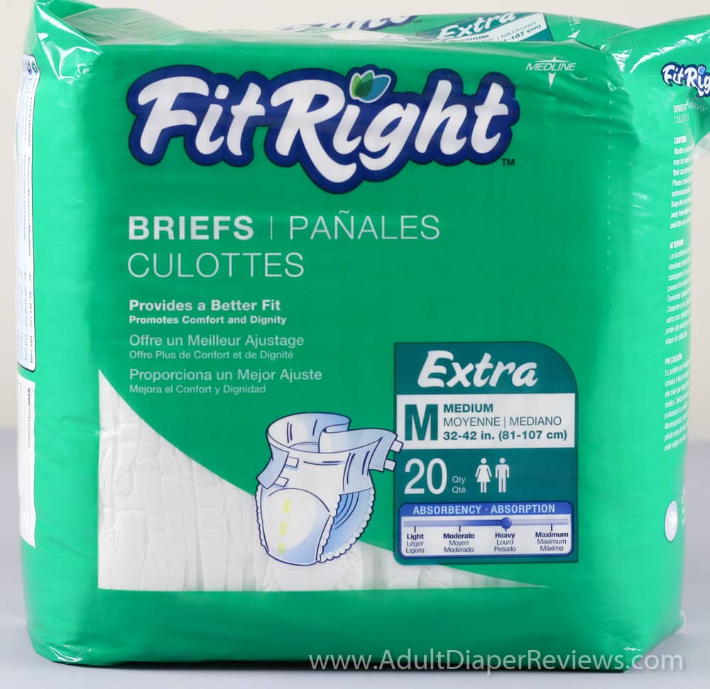 Fit Right Extra Briefs Medium Old Bag