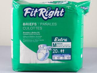 Fit Right Extra Briefs Medium Old Bag Review