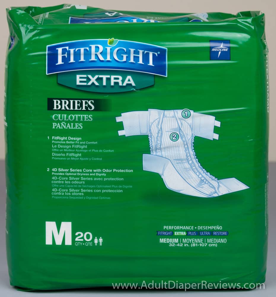 Product Review Fit Right Extra Briefs Medium