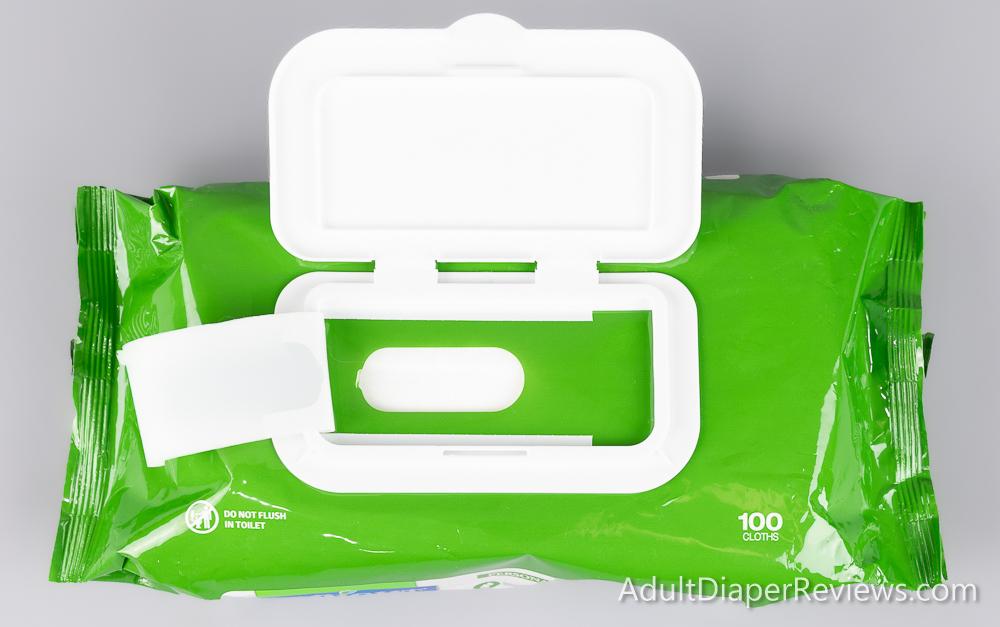 Fitright With Aloe Wipes Bag Front