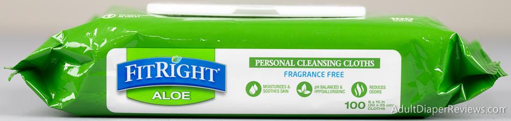 Fitright With Aloe Wipes bag Top