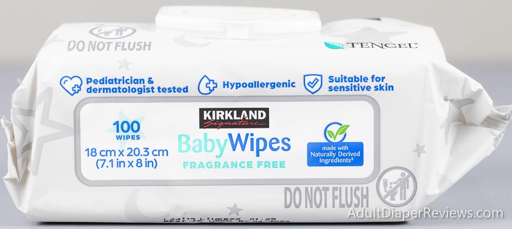 Kirkland Baby Wipes Fragrance Free bag Top