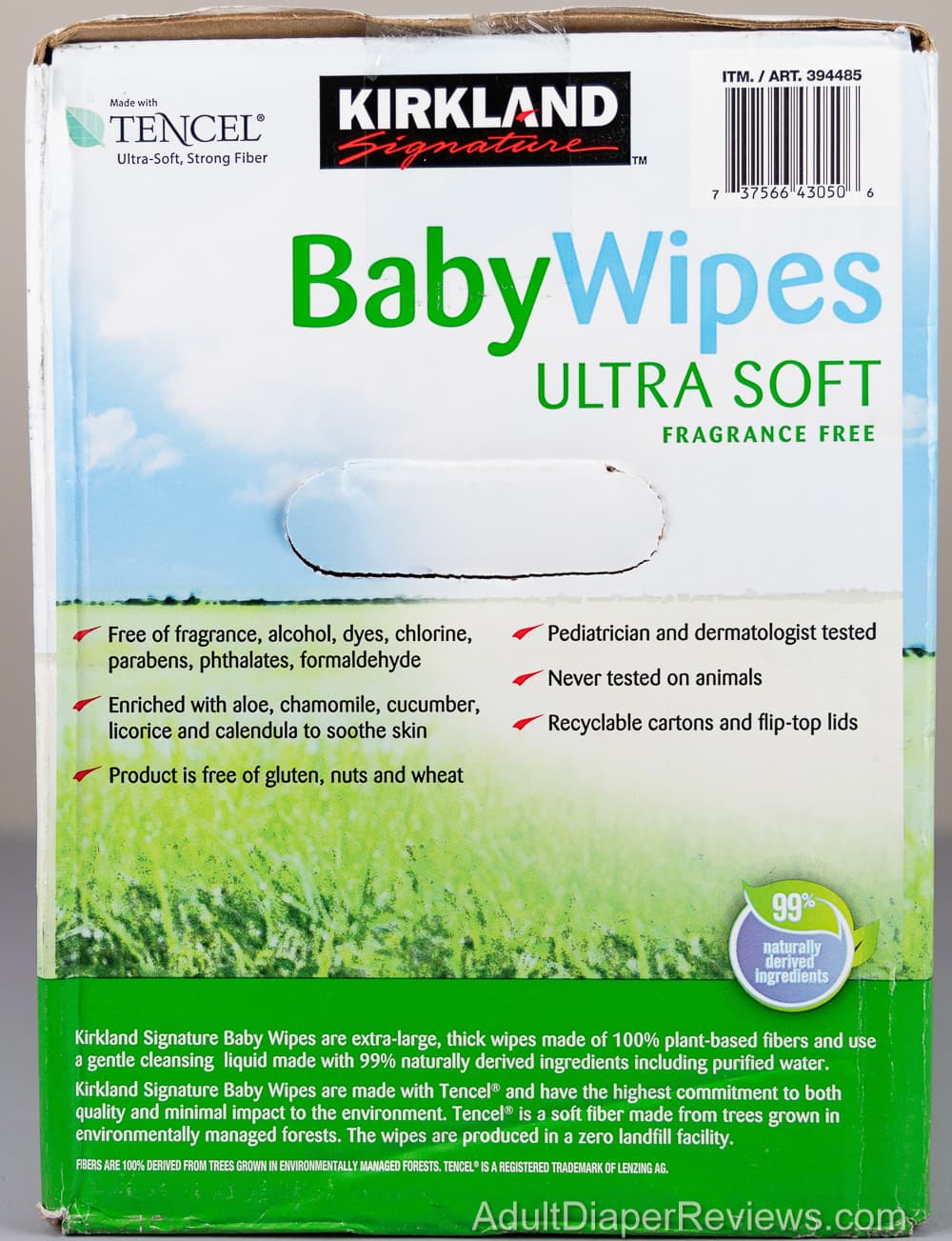 Kirkland Baby Wipes Ultra Soft Box Right