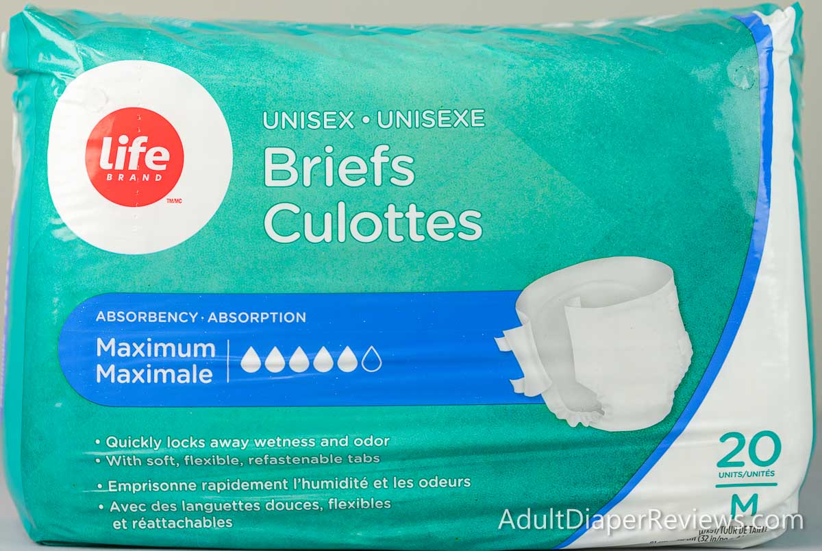 A detailed picture of Life Brand Adult Diapers bag