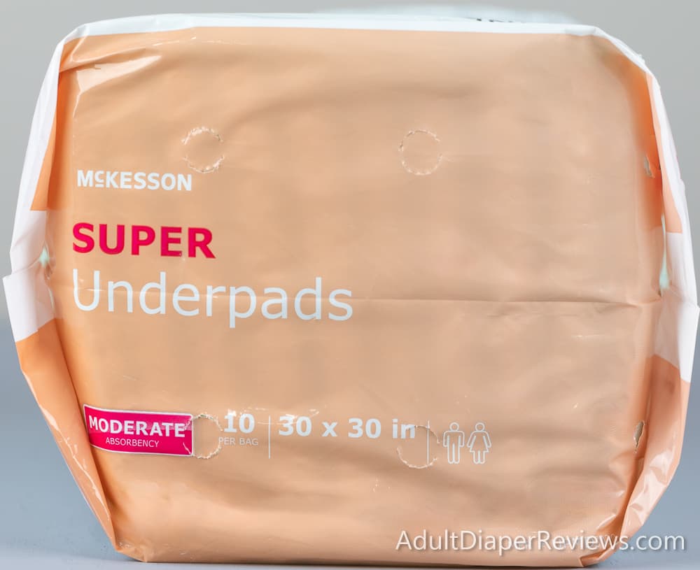 Top of Mckesson Super Underpads Moderate with count