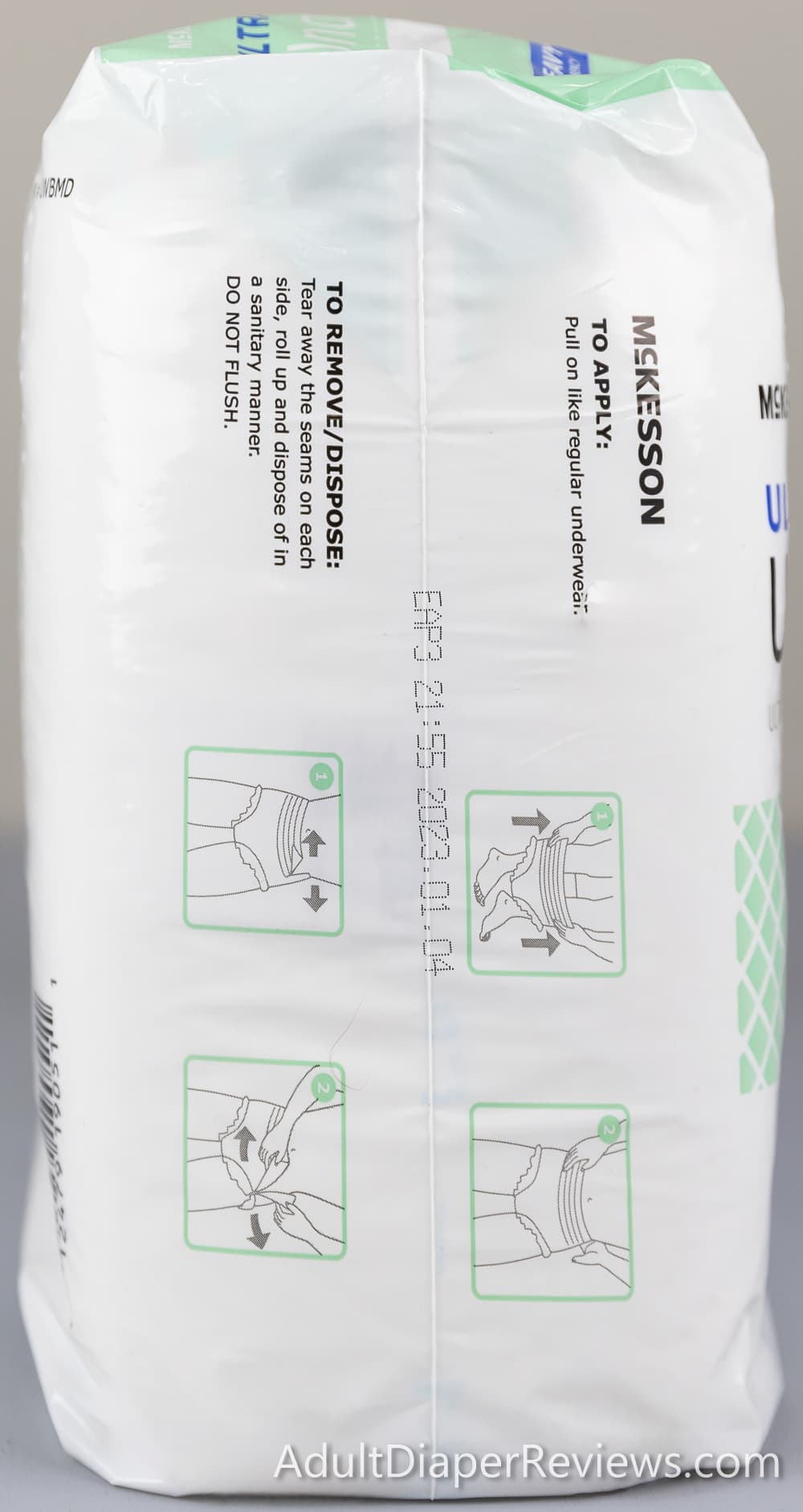 Mckesson Ultra Medium Heavy Underwear Bag Right