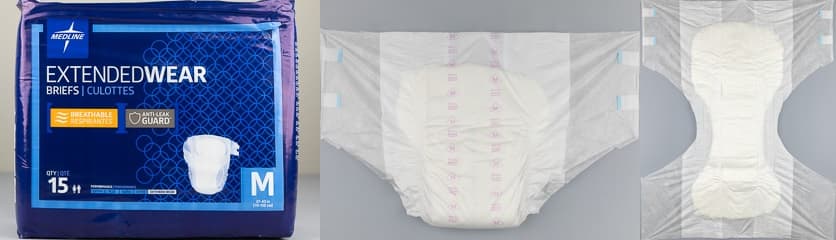 Medline Extended Wear Briefs adult diaper pictures