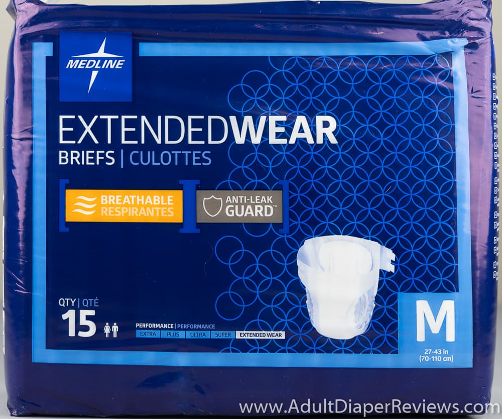 Medline Extended Wear Briefs Medium