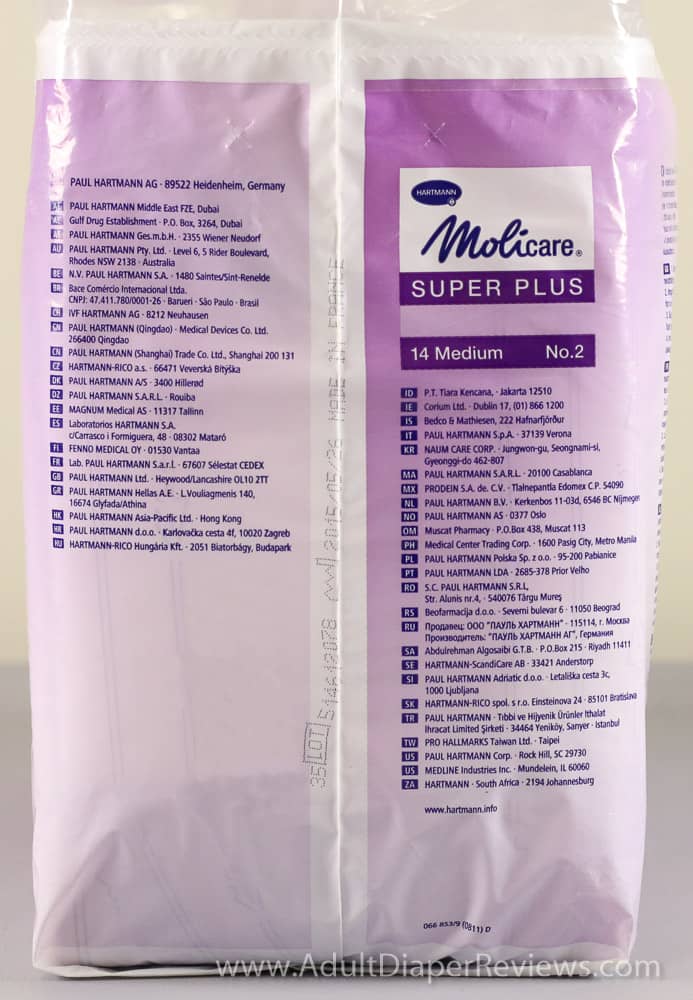 Molicare Super Plus Bag Left