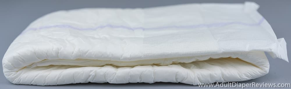 Naturevee Adult Diaper Folded Showing Thickness