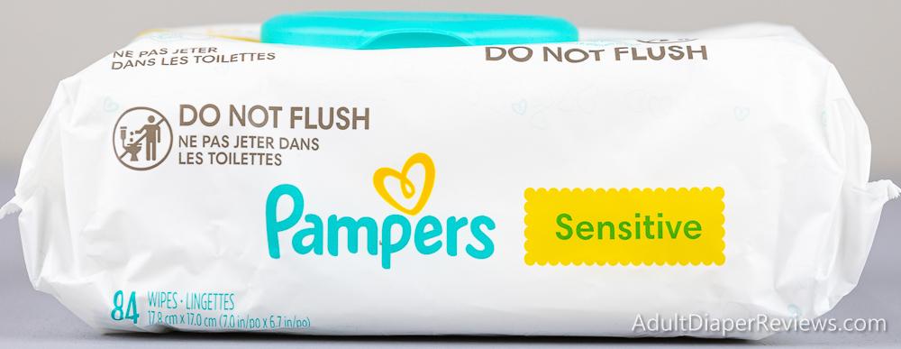 Pampers Sensitive Wipes bag right