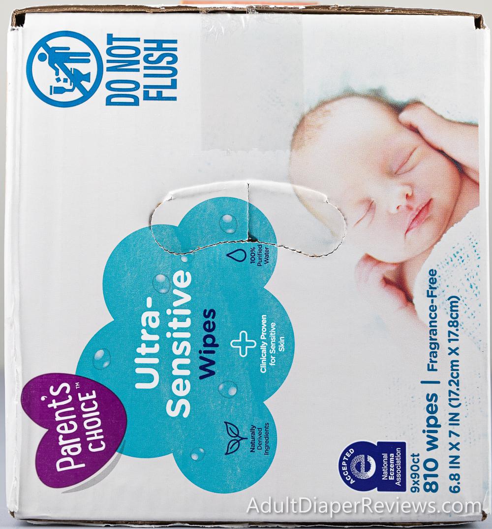 Parents Choice Ultra Sensitive Wipes Box Right