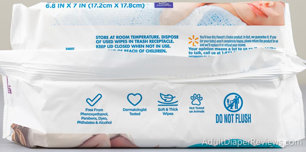 Parents Choice Ultra Sensitive Wipes Bag Bottom