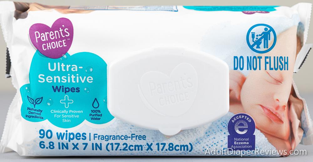 Parents Choice Ultra Sensitive Wipes Bag Top