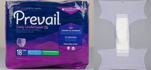 Prevail Daily Underwear Womans Maximum Absorbency Large