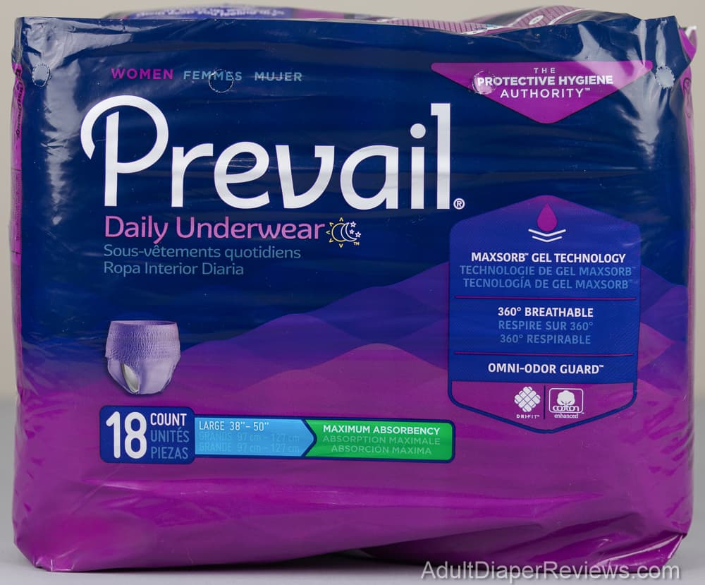 Prevail Daily Underwear Womans Maximum Absorbency Large