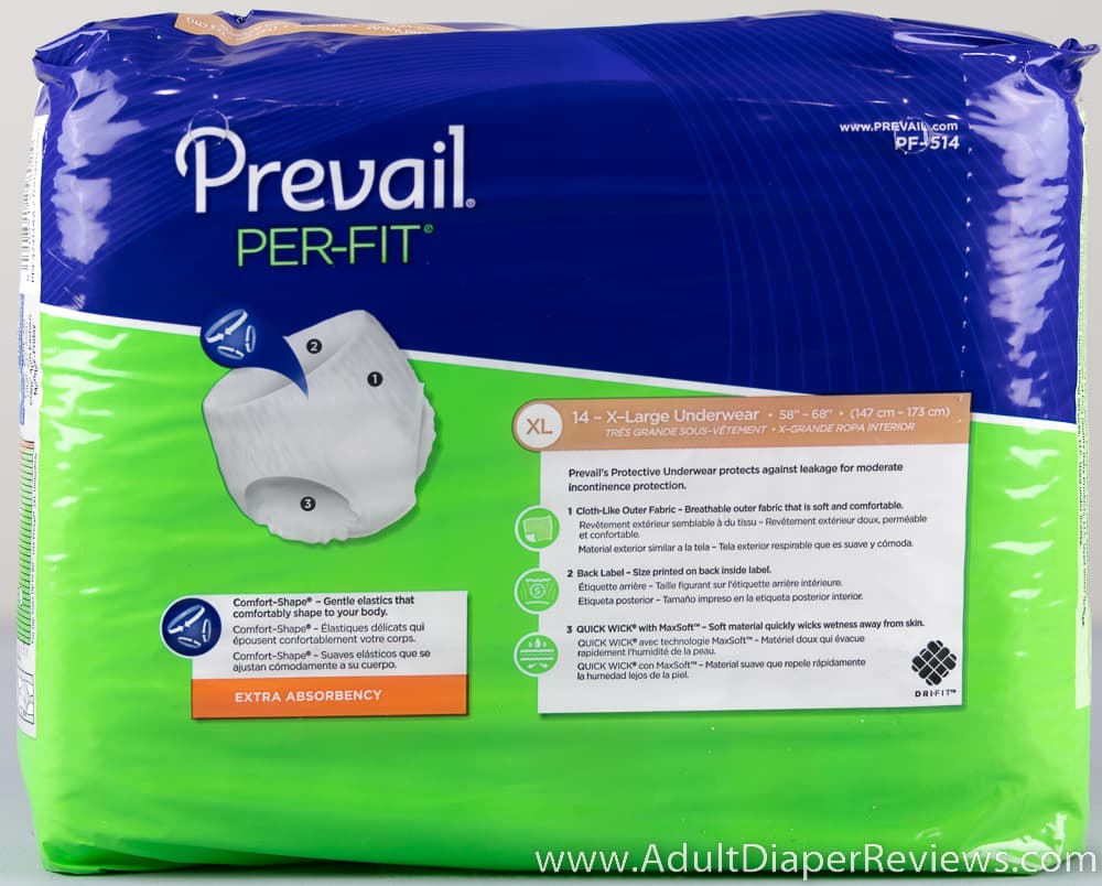 Product Review Prevail Per-Fit Xl Extra