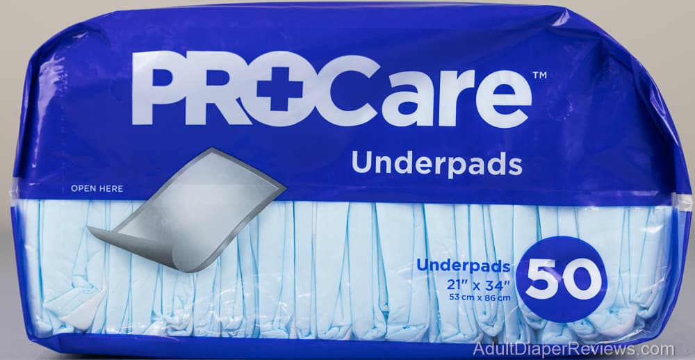 ProCare Underpads Light Absorbency Top