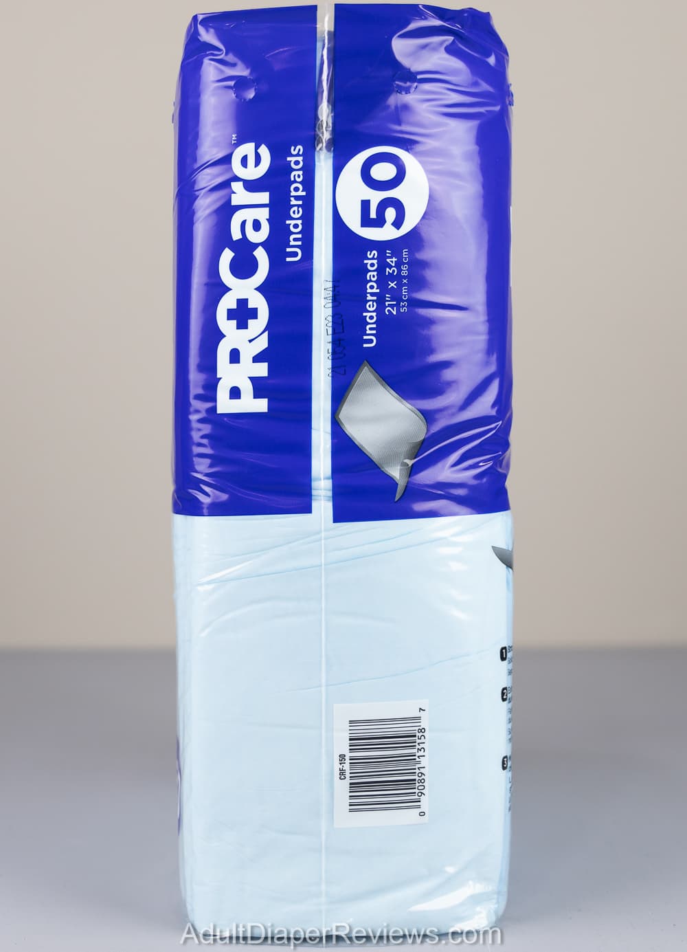 ProCare Underpads Light Absorbency left with UPC