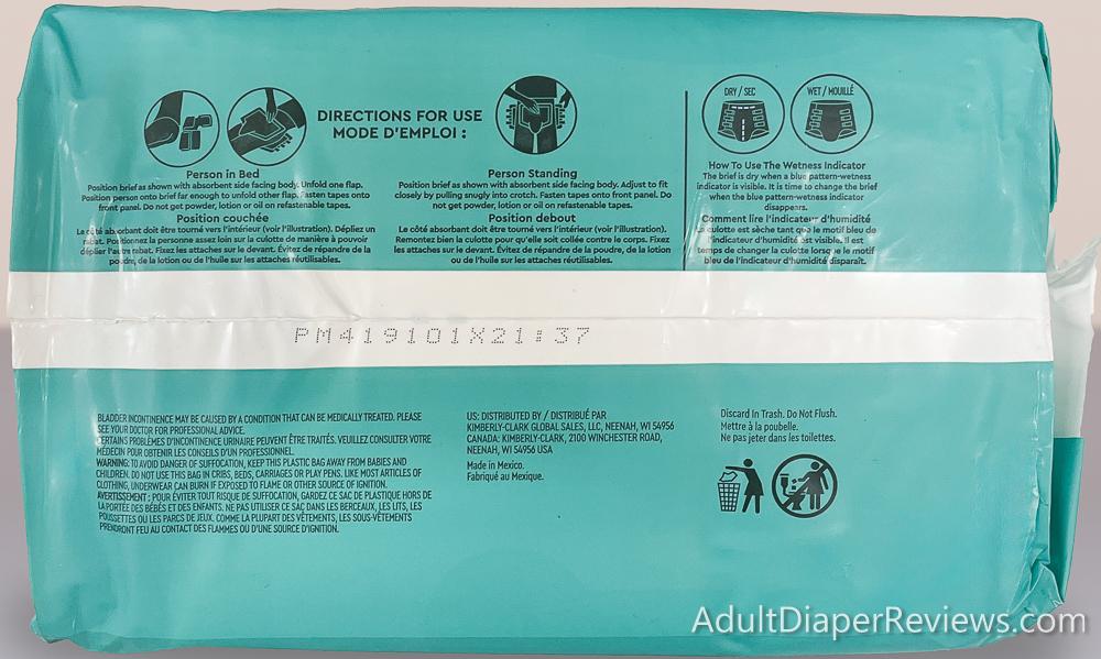 New Depend Adult Diapers Bag