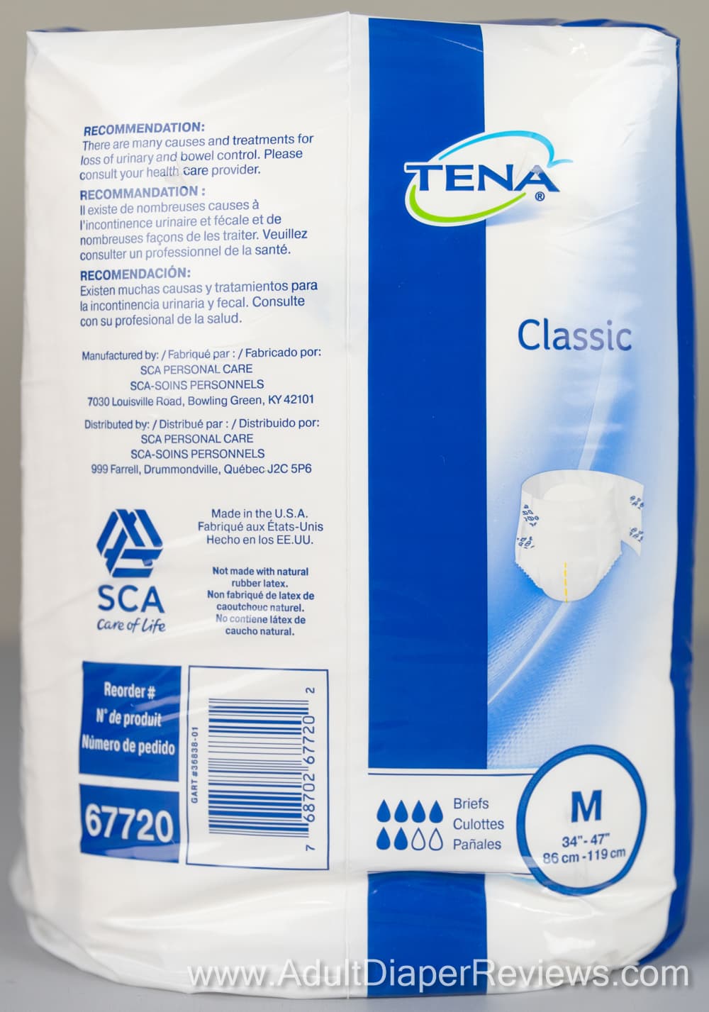 Product Review Tena Classic Medium