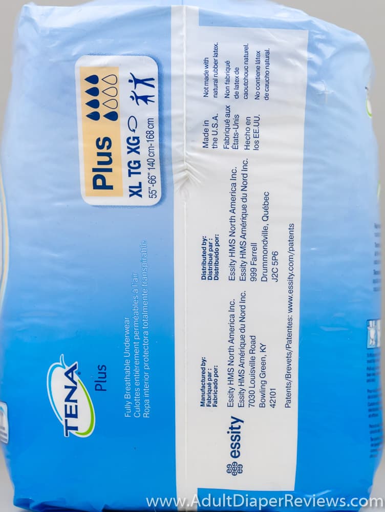 Tena Plus Underwear XL Bag Left