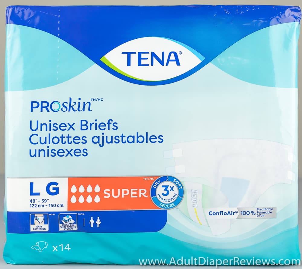 Tena Super Proskin Large adult diaper review