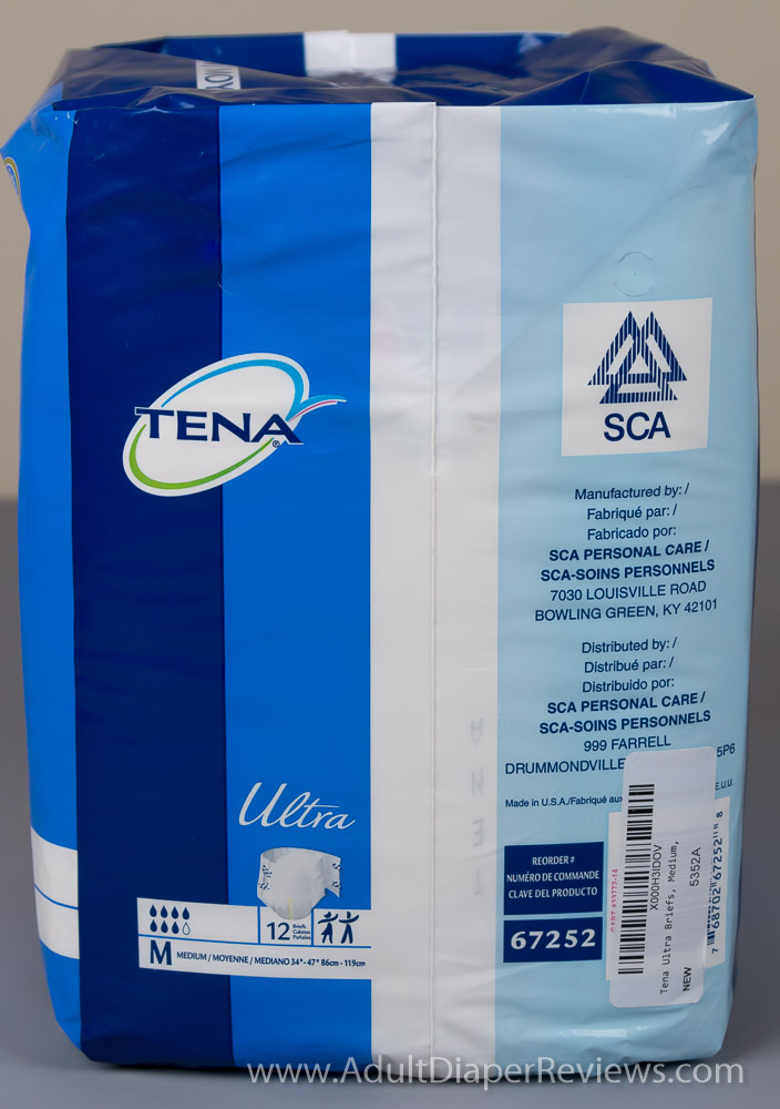 Tena Ultra Medium Bag Right With UPC