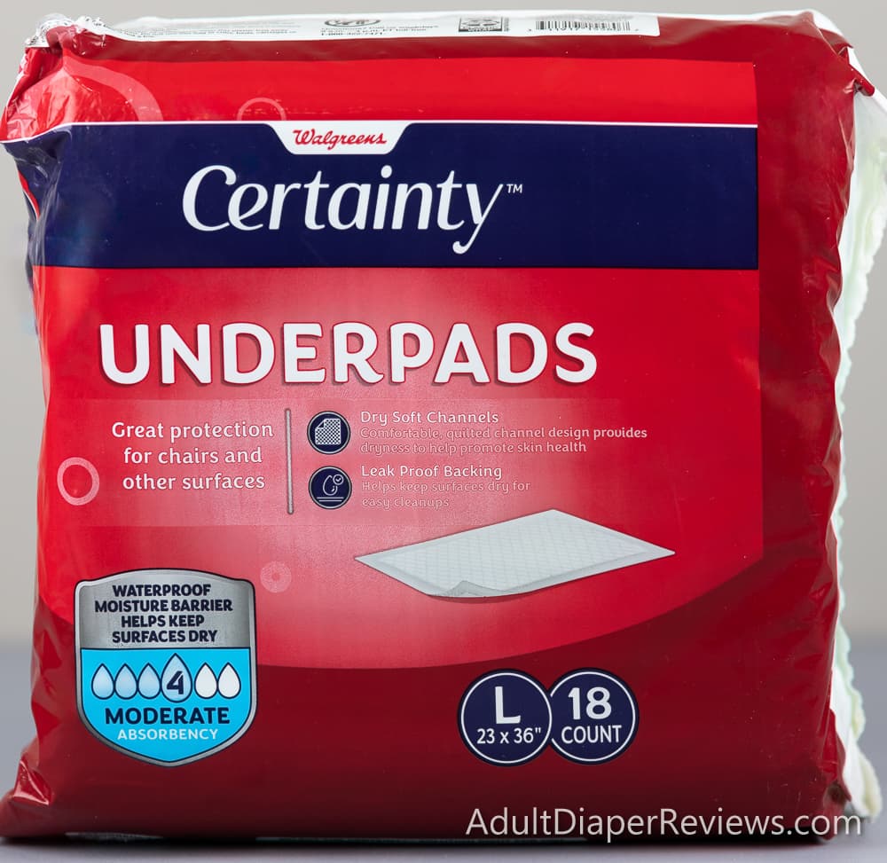 Product Review Walgreens Certainty Underpads Large