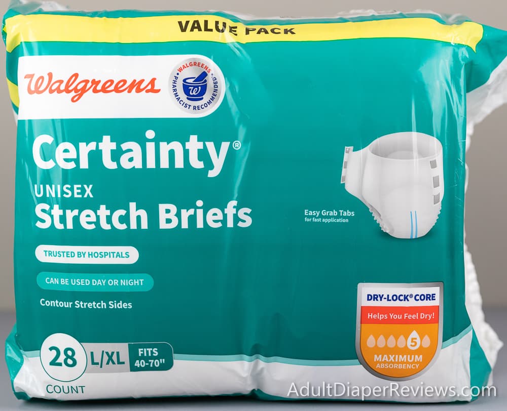 Walgreens Certainty Stretch Briefs Large Pictures